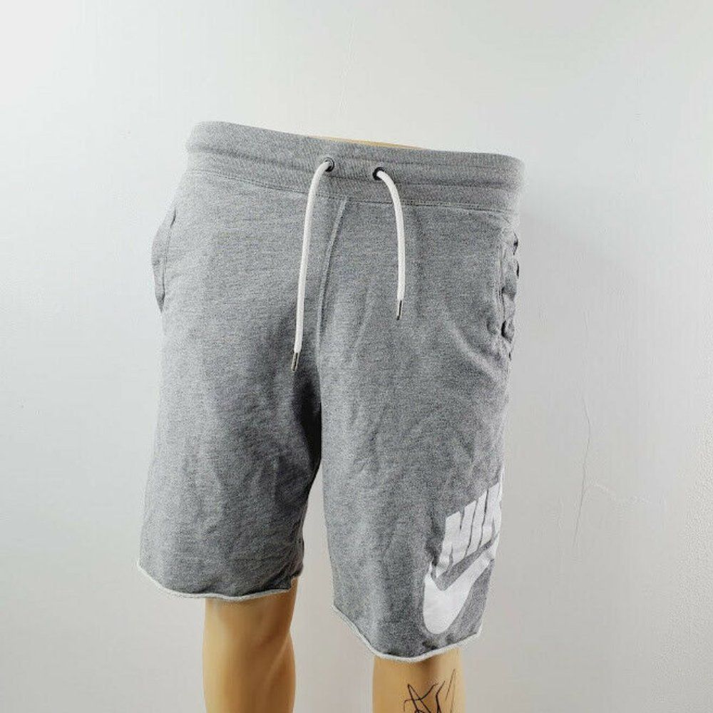Nike Mens Gray Flat Front Drawstring Running